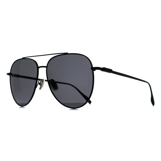 Salvatore Ferragamo SF308S 002 matzwarte donkergrijze zonnebril - Image 3