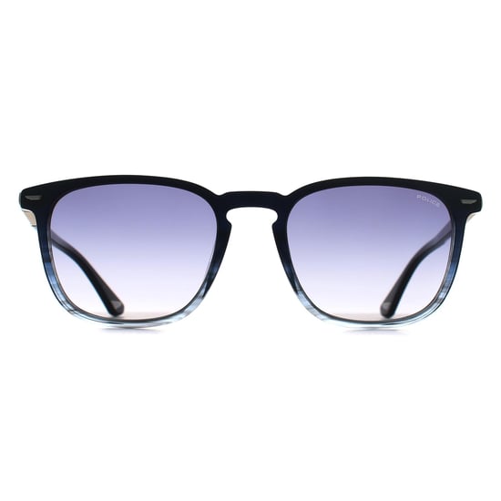 Police Square Mens Shiny Striped Blue Smoke Grey Gradient SPLQ86 Crossroads 5 - Image 1
