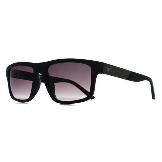 Emporio Armani Rectangle Mens Matte Black Grey Gradient EA4244U - Image 3