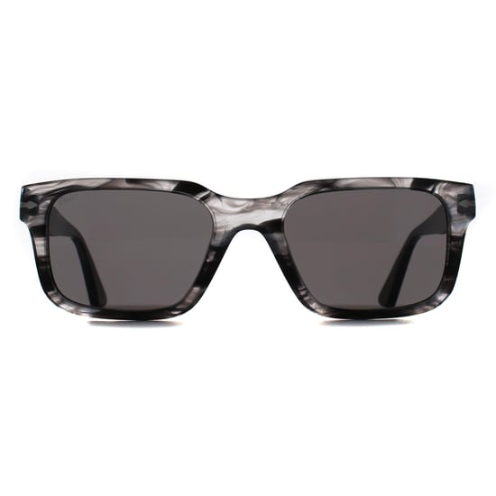 Persol PO3272S 1238B1 gestreepte zonnebril zwart & grijs donkergrijs - Image 2