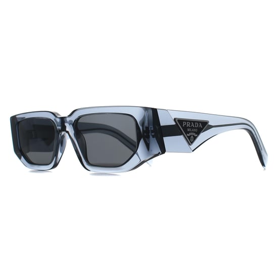 Prada Rectangle Mens Transparent Ocean Dark Grey PR09ZS - Image 3