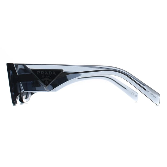 Prada Rectangle Mens Transparent Ocean Dark Grey PR09ZS - Image 4