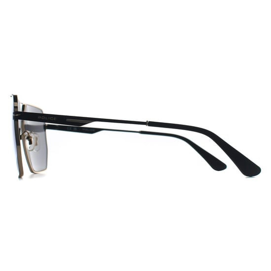 Police Rectangle Mens Shiny Rose Gold Smoke Blue Mirror SPLL79 Champ Lite 2 - Image 4