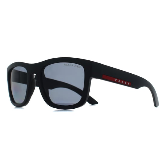 Prada Sport PS01ZS DG002G zwart rubber donkergrijs gepolariseerde zonnebril - Image 3
