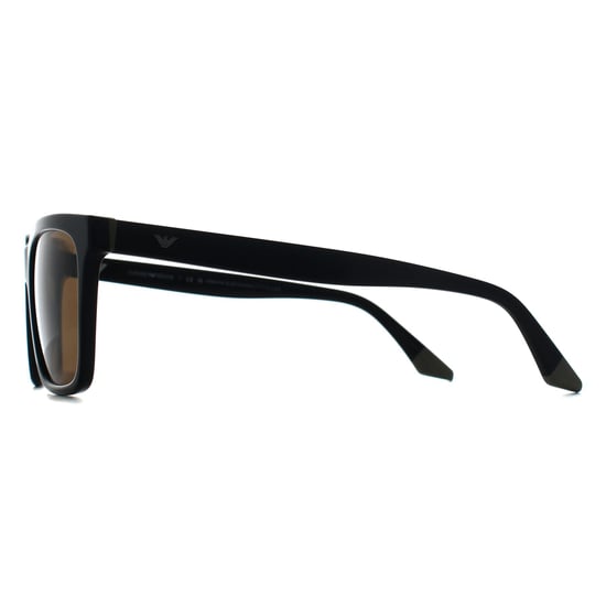 Emporio Armani EA4260 631373 zwart/beige bruine zonnebril - Image 4