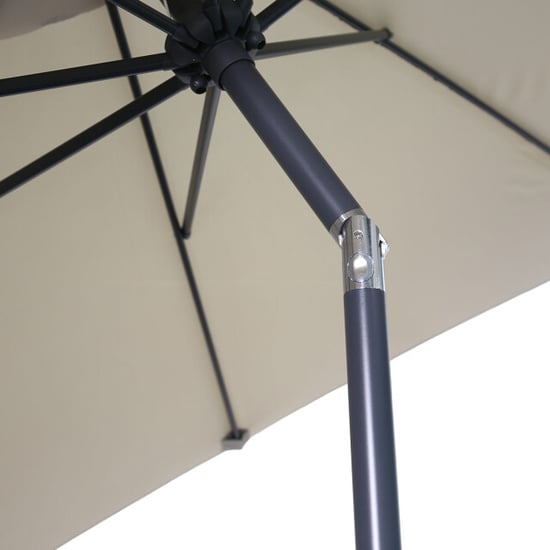 Garden Impressions Lotus parasol 250x250 cm carbon black ecru - Image 3