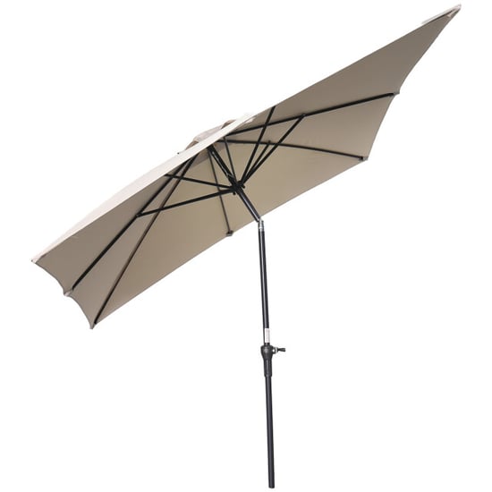 Garden Impressions Lotus parasol 250x250 cm carbon black ecru - Image 5