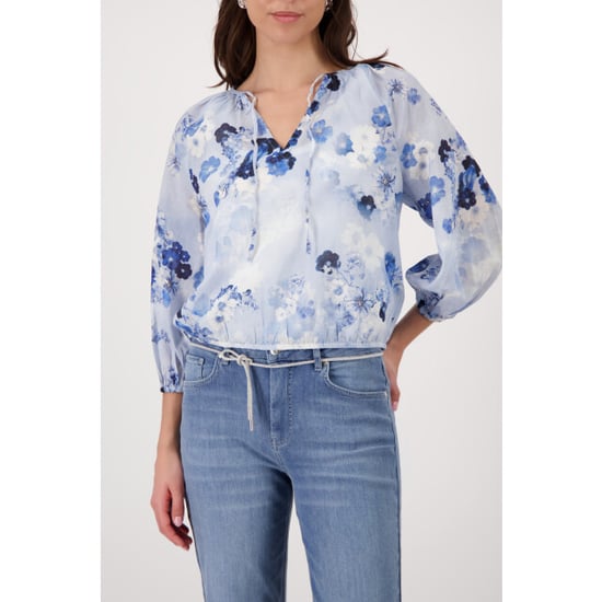 Monari blouse with floral pattern 410780 723 sea side pattern - Image 1