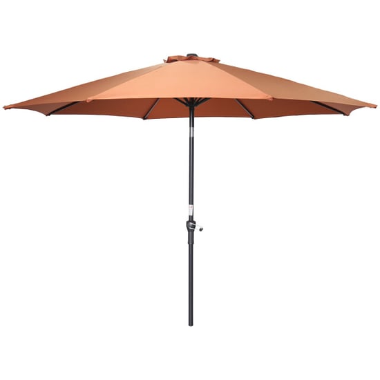 Garden Impressions Lotus parasol Ø300 cm carbon black koper - Image 1