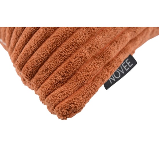 NOVÉE Corduroy terracotta kussenhoes | 45 x 45 cm | polyester - Image 2
