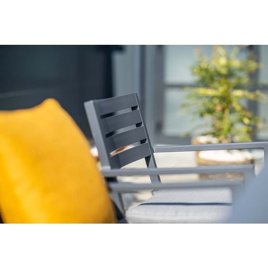 Garden Impressions Oklahoma tuinstoelen set van 4 carbon black - Image 3