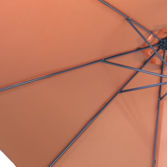 Garden Impressions Lotus parasol Ø300 cm carbon black koper - Image 5