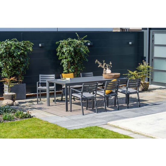 Garden Impressions Oklahoma tuinstoelen set van 4 carbon black - Image 6