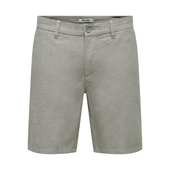 Only & Sons onsmark 0011 cotton linen shorts no 22024940 castor gray - Image 1
