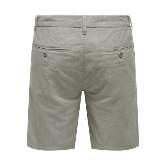 Only & Sons onsmark 0011 cotton linen shorts no 22024940 castor gray - Image 2