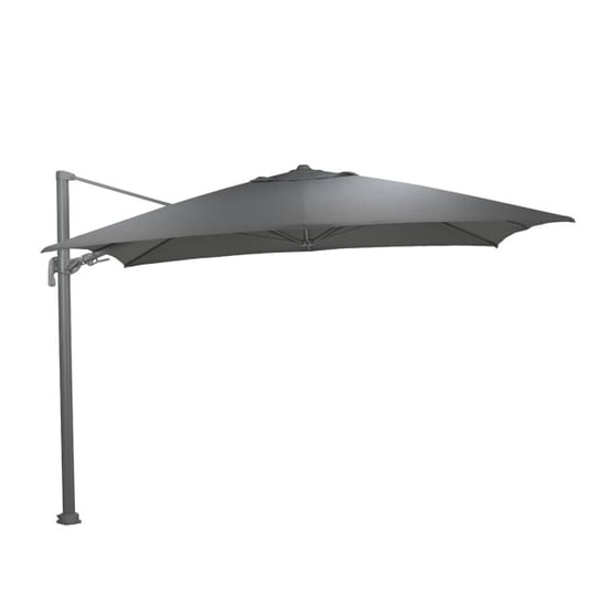 Garden Impressions Hawaii big pole parasol 350x350 cm arctic grey donker - Image 1