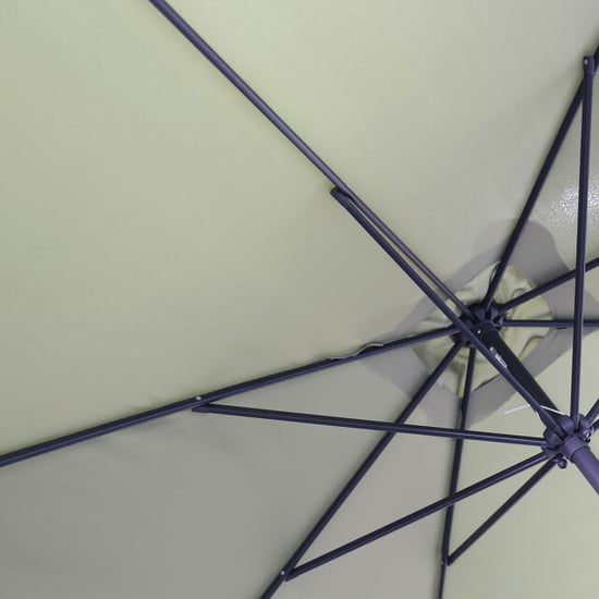 Garden Impressions Lotus parasol 250x250 cm carbon black olijf - Image 3
