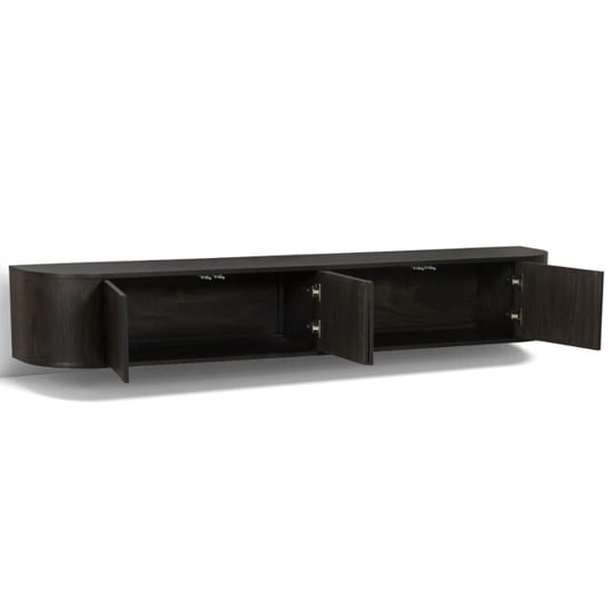 Livingfurn tv-meubel novero espresso zwevend 35x220x33cm - Image 4