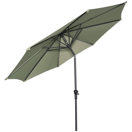 Garden Impressions Lotus parasol Ø300 cm carbon black olijf - Image 4