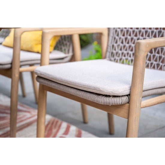 Garden Impressions Skala tuinstoelen set van 4 acacia / rope - Image 5