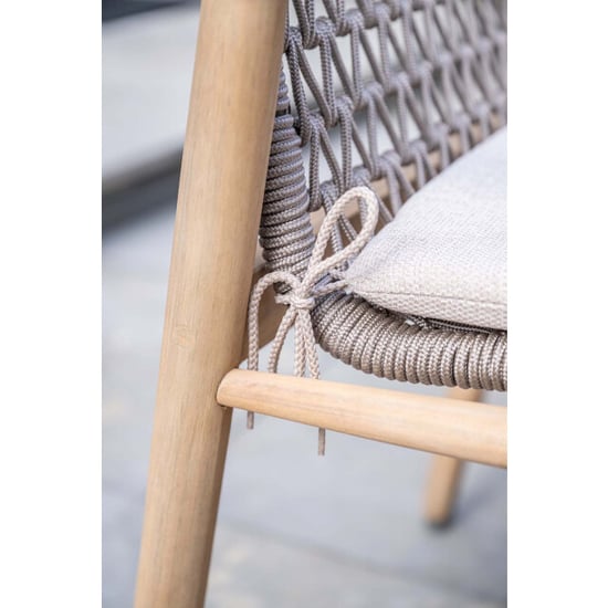 Garden Impressions Skala tuinstoelen set van 4 acacia / rope - Image 6