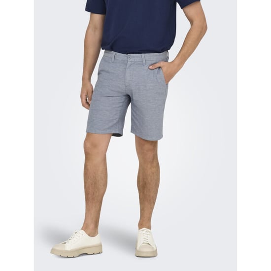 Only & Sons Onsmark 0011 cotton linen shorts - Image 4