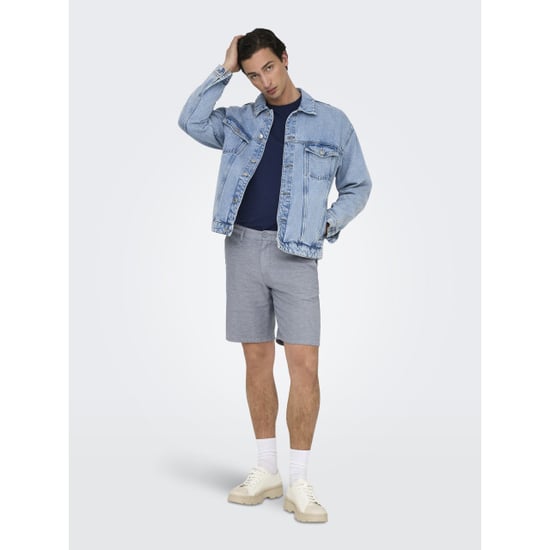 Only & Sons Onsmark 0011 cotton linen shorts - Image 5