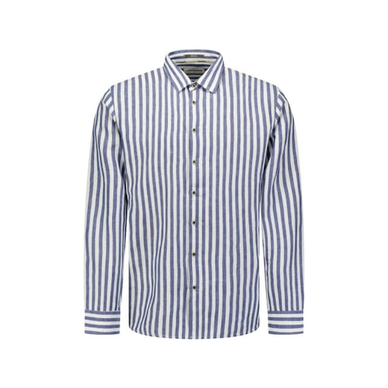 No Excess Shirt vertical big stripe with linen dessin - Image 3