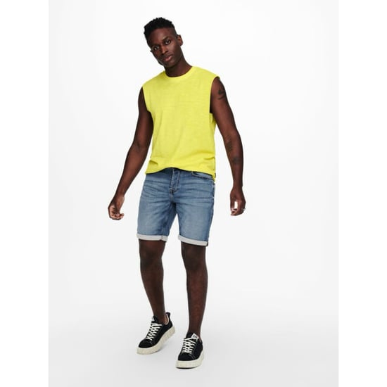 Only & Sons Onsply life blue shorts pk 8584 noo blue denim - Image 3