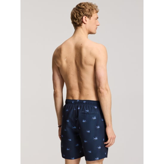 Shiwi Heren zwemshort mike 7" vis print donkerblauw - Image 2