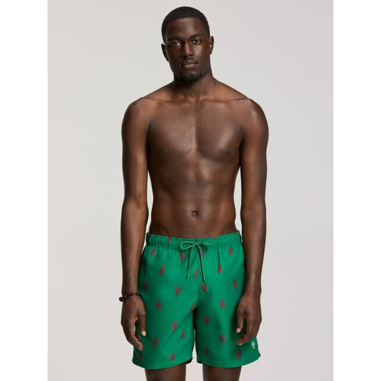 Shiwi Heren zwemshort mike 7" kreeft print groen/rood - Image 3