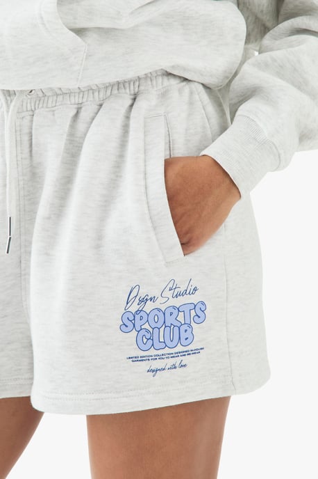 DSGN Studio Sports Club Bubble Print Sweat Short - Image 4