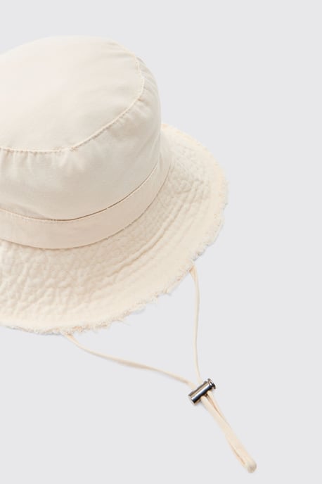 Bucket Hat With Drawstring - Image 4