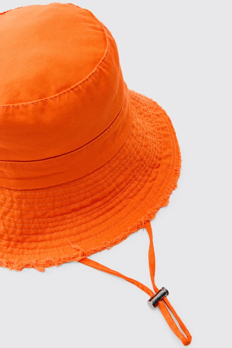 Bucket Hat With Drawstring - Image 4