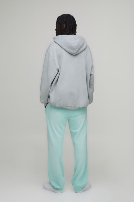 Oversized Euphoric Skull Graphic Washed Hoodie - Image 4