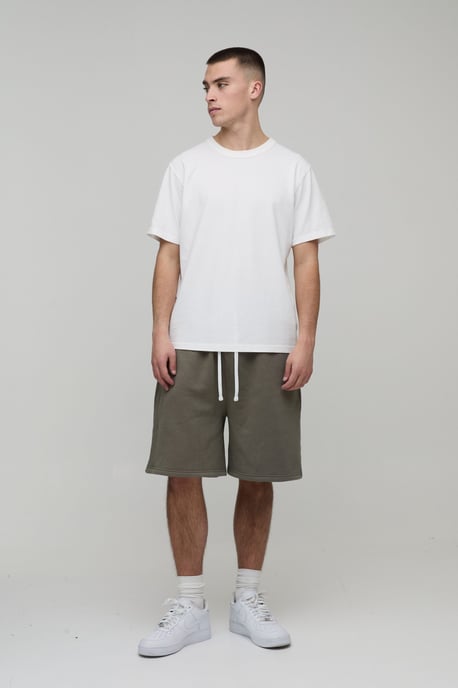 Baggy Fit Essential Washed Jersey Short - Image 4