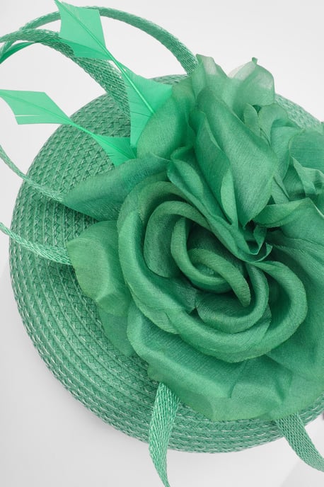 Flower Trim Pillbox Fascinator - Image 3