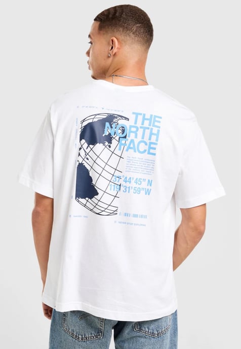 The North Face Mens Globe Reload Relaxed T Shirt in White - Image 3