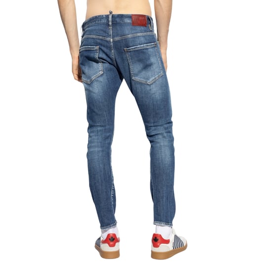 Dsquared2 Marinblå Sexiga Twist Jeans - Image 5