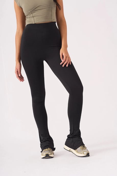 Womens Kick Flare Leggings Black - Image 5