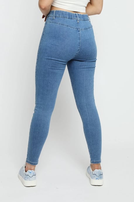 Womens High Rise Jegging Mid Blue - Image 5