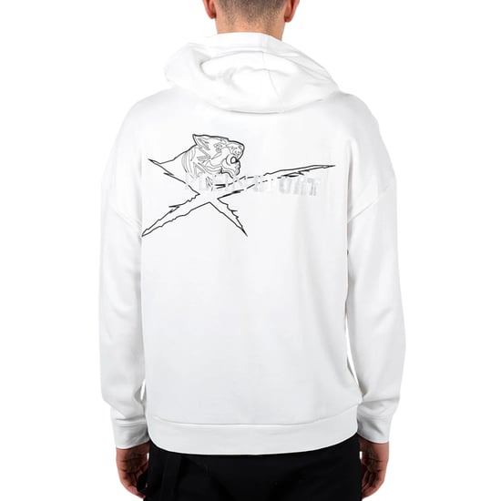 Philipp Plein Sport Vit Huvtröja Med Blocklogotyp På Bröstet - Image 2
