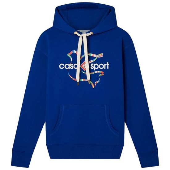 Casablanca Drapeau De Collombes Printed Blue Hoodie - Image 1