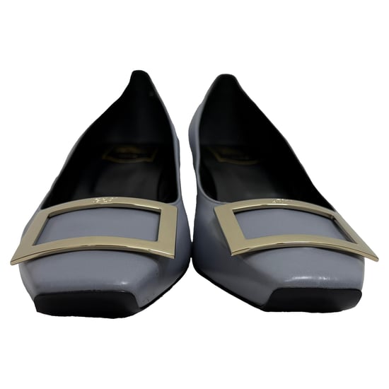 Roger Vivier Trompette Pumps in Grey Leather - Image 2