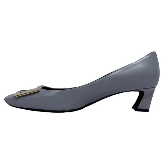 Roger Vivier Trompette Pumps in Grey Leather - Image 4