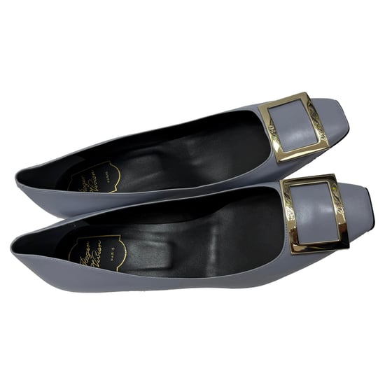 Roger Vivier Trompette Pumps in Grey Leather - Image 5