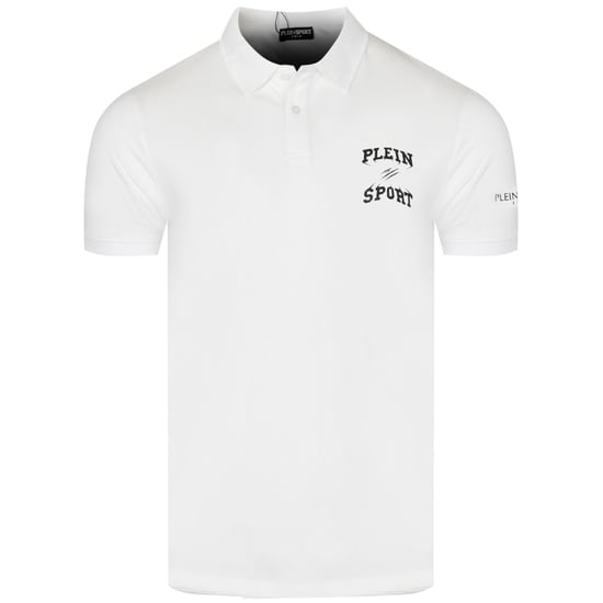 Plein Sport Small Logo White Polo Shirt - Image 1