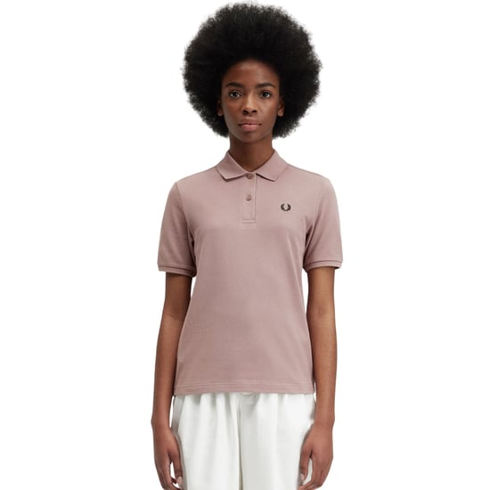 Fred Perry Black Logo Dark Pink Polo Shirt - Image 3