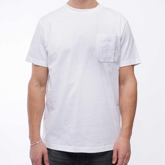 Loewe Pocket Anagram Tonal Logo Relaxed Fit T-Shirt - Image 3
