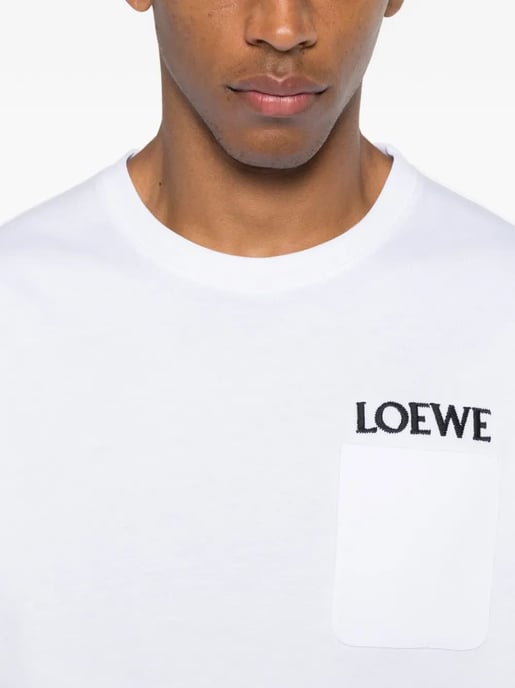Loewe Cotton Pocket Logo T-Shirt - Image 2